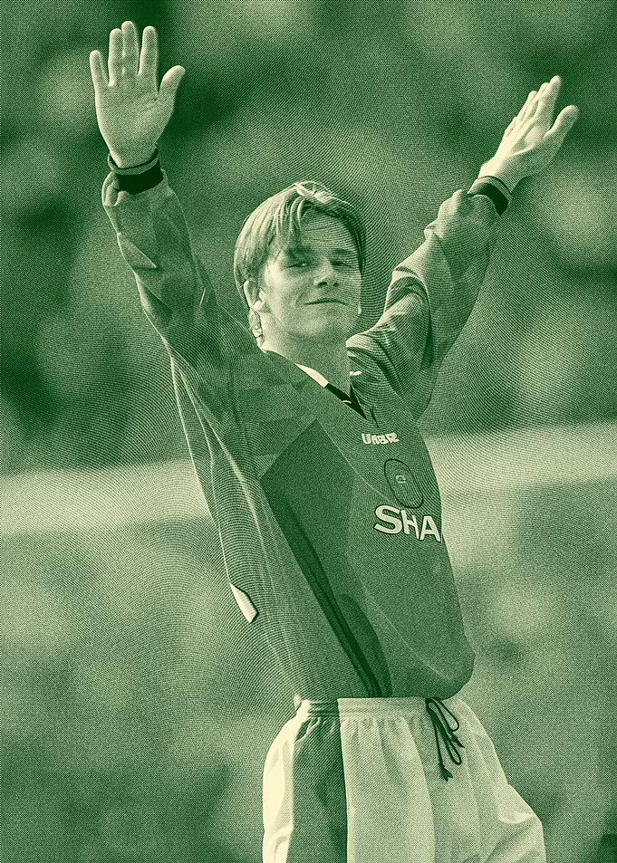 David Beckham Soccer Celebration