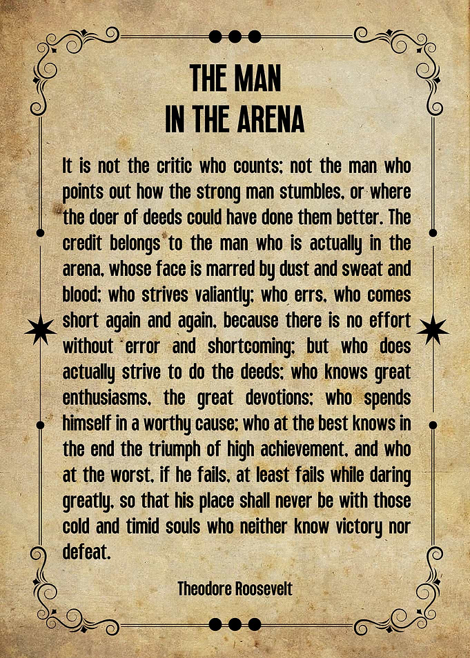 The Man in the Arena