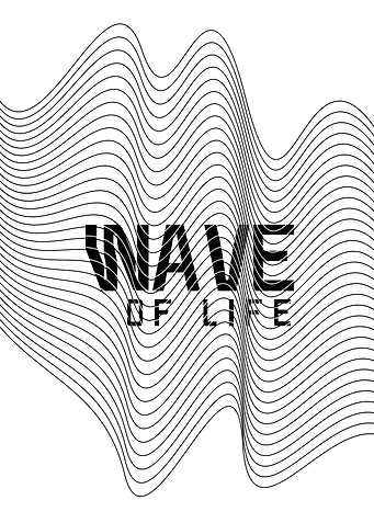 Wave of Life Abstract Art