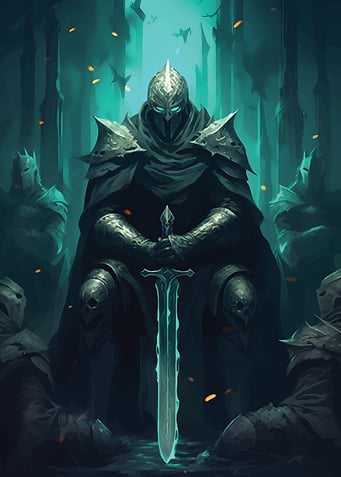 Dark Knight with Sword