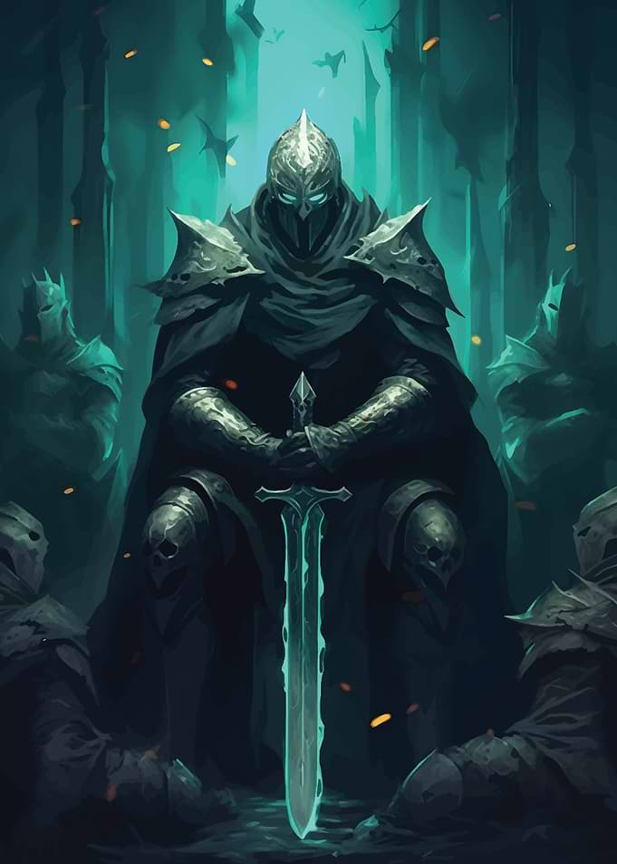 Dark Knight with Sword