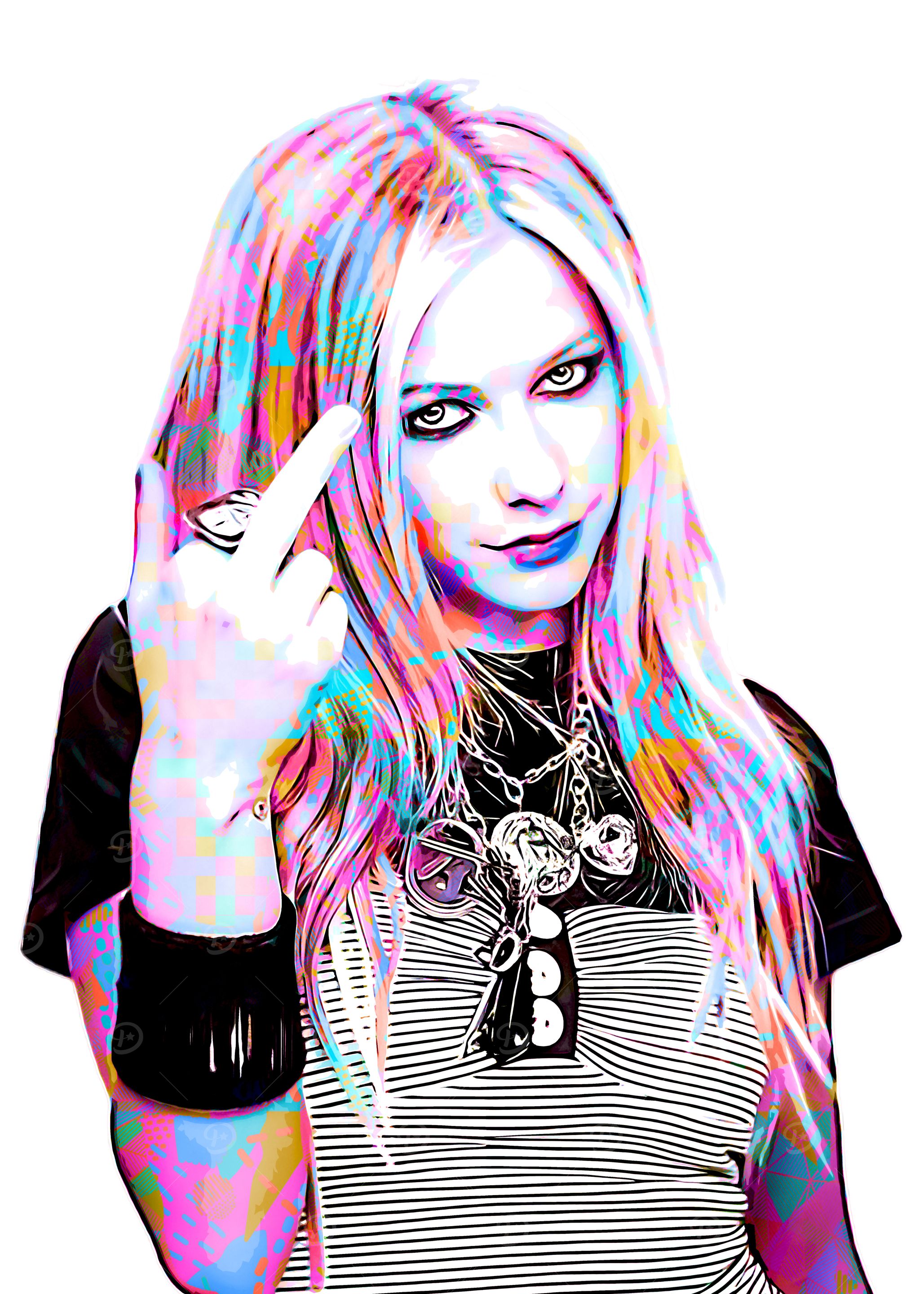 Avril Lavigne Pop Art Portrait