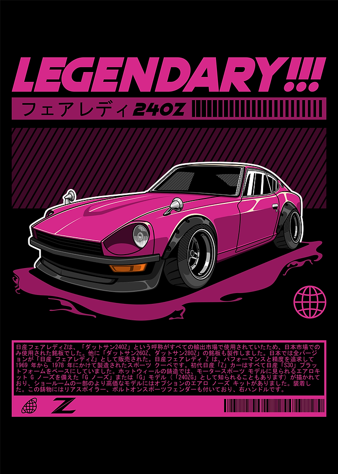 Nissan Datsun 240Z Fairlady Z Pink
