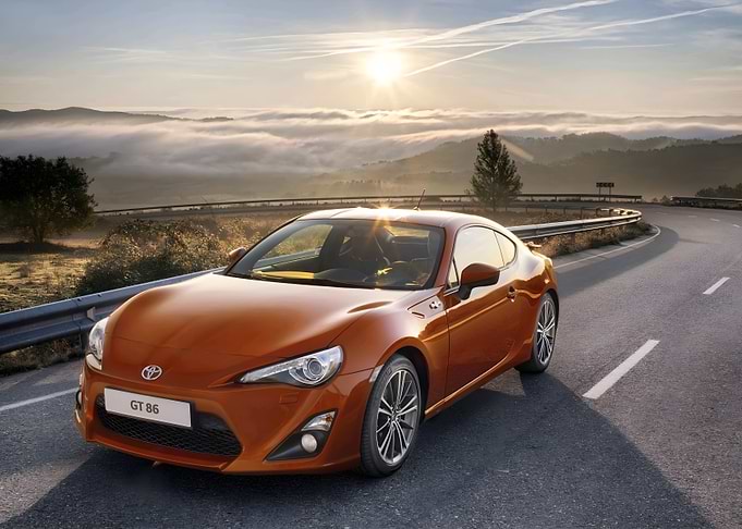 Orange Toyota GT86
