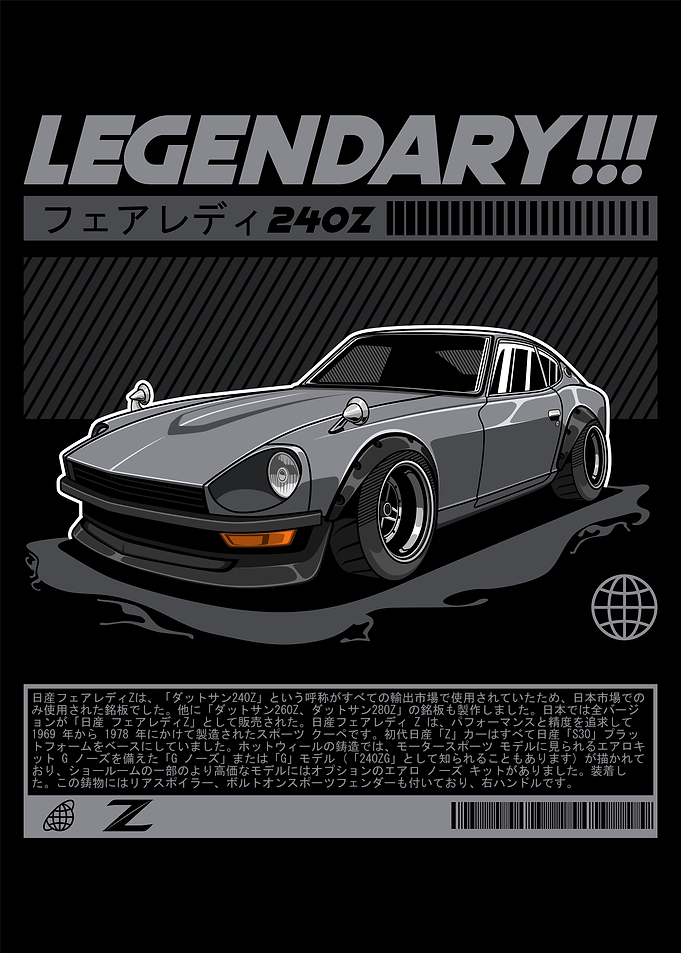 Nissan Datsun 240Z Fairlady Z Grey