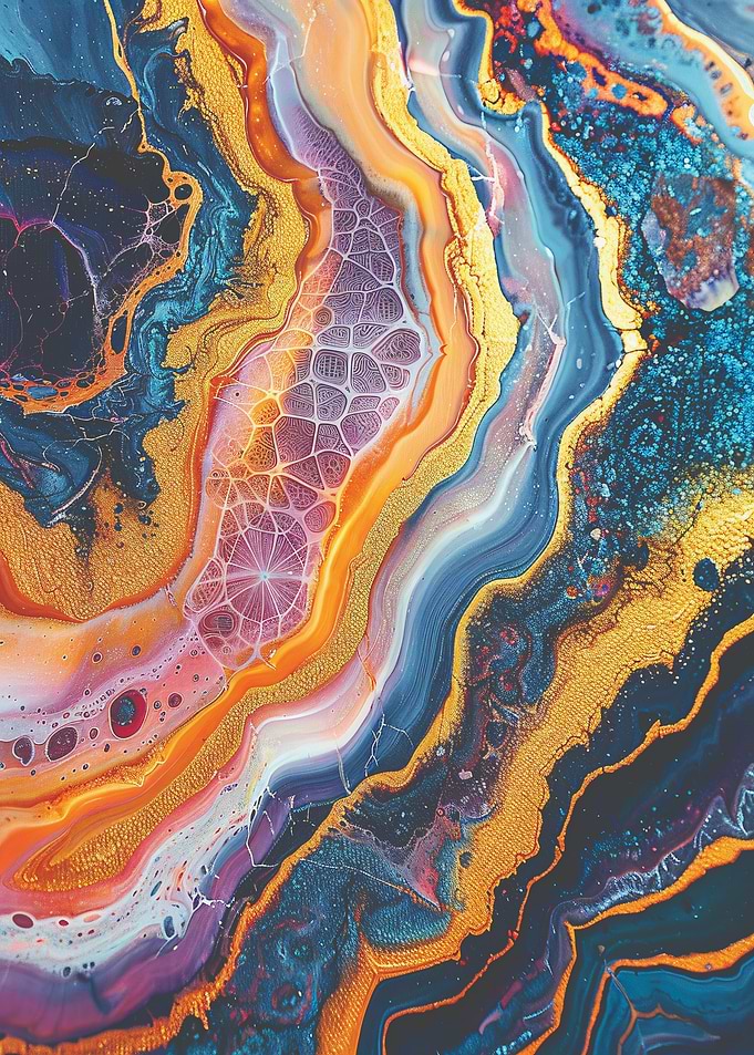 Abstract Swirls of Color