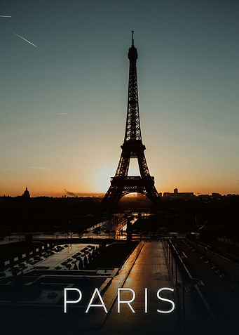 Eiffel Tower Sunset Paris