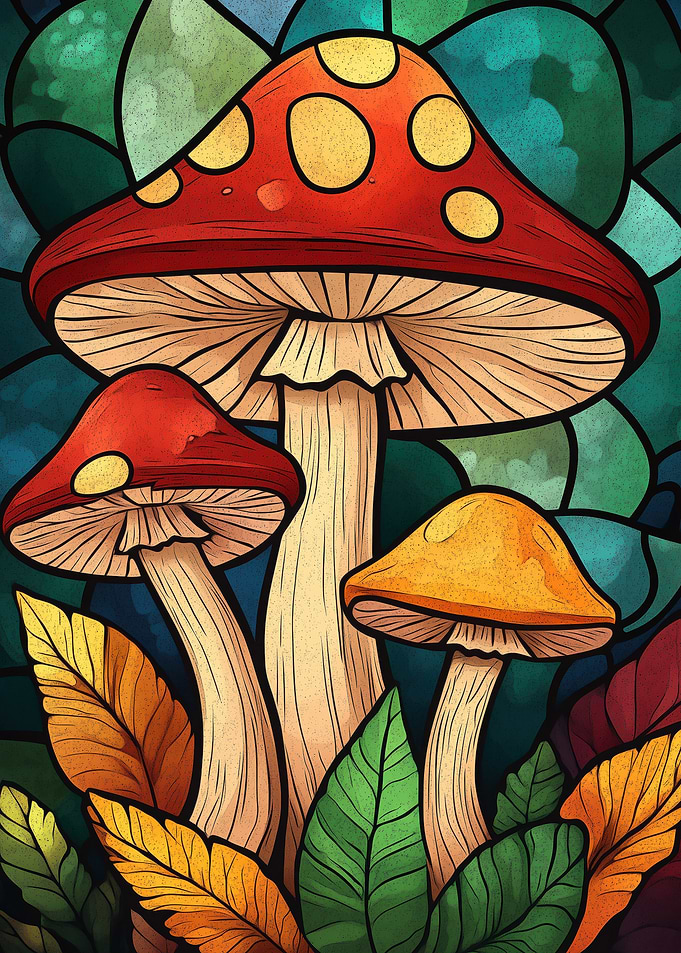 Mushrooms in Forest