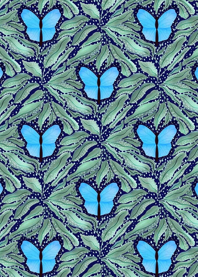 Magical Blue Butterfly