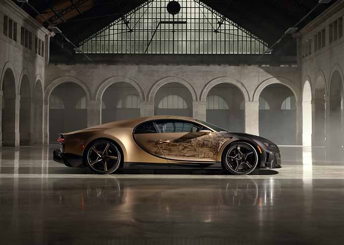 Gold Bugatti Chiron