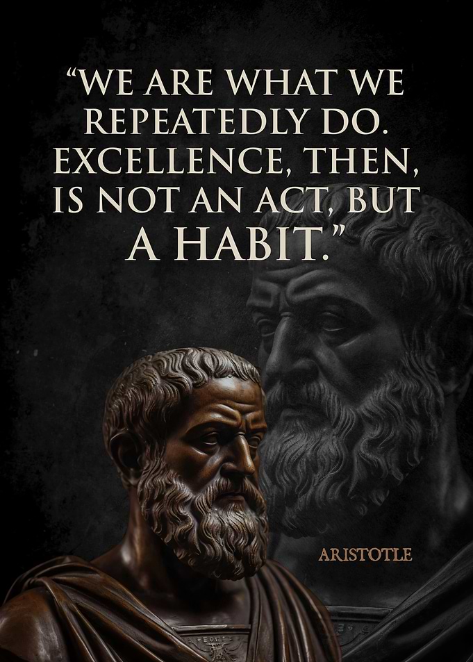 Aristotle Quote - Excellence is a Habit