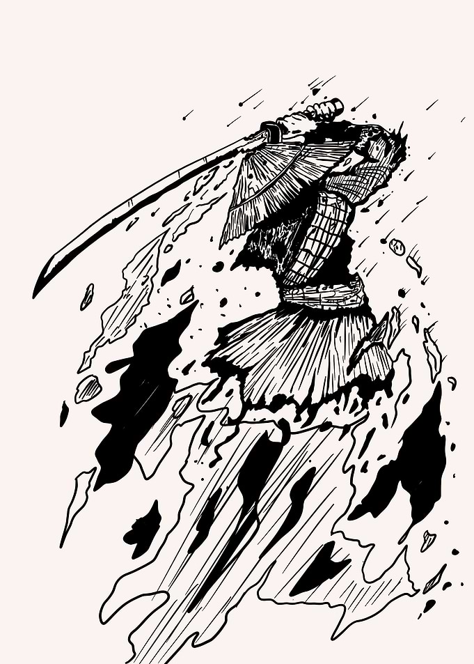 Samurai Warrior Art Print