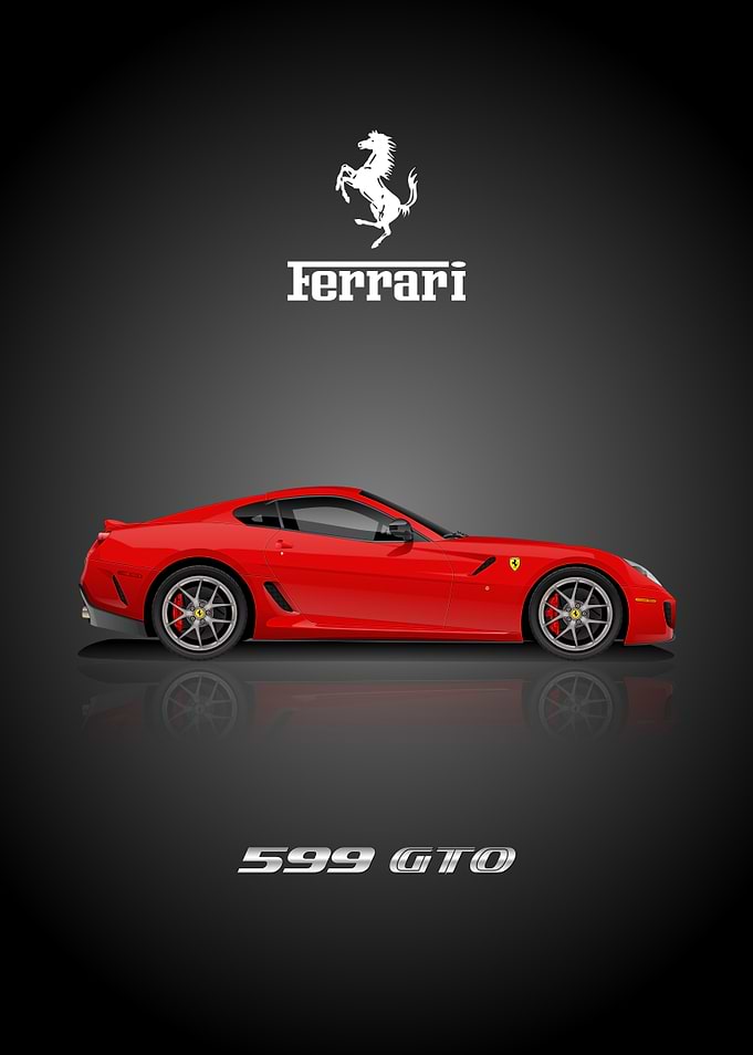 Ferrari 599 GTO Poster
