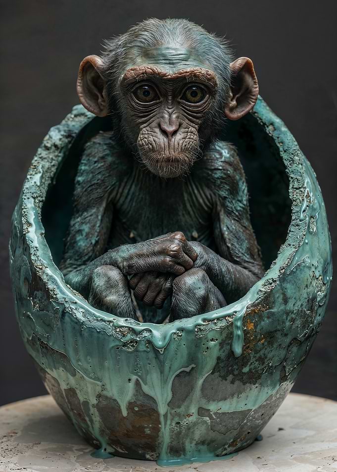 Chimpanzee in a Shell