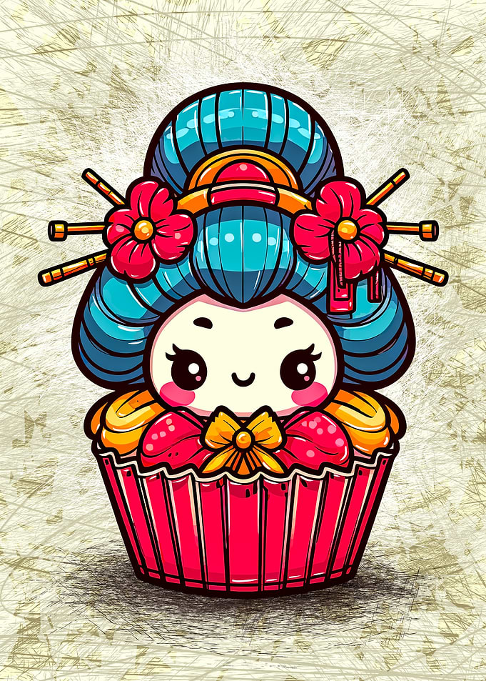 Geisha Cupcake