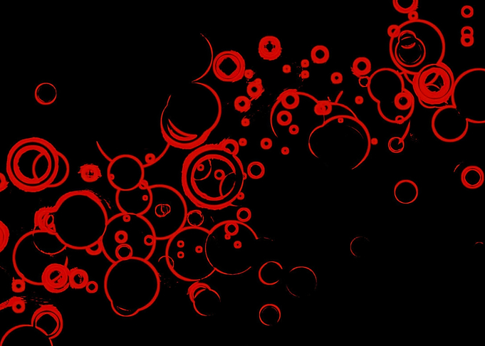 Red Circles Abstract