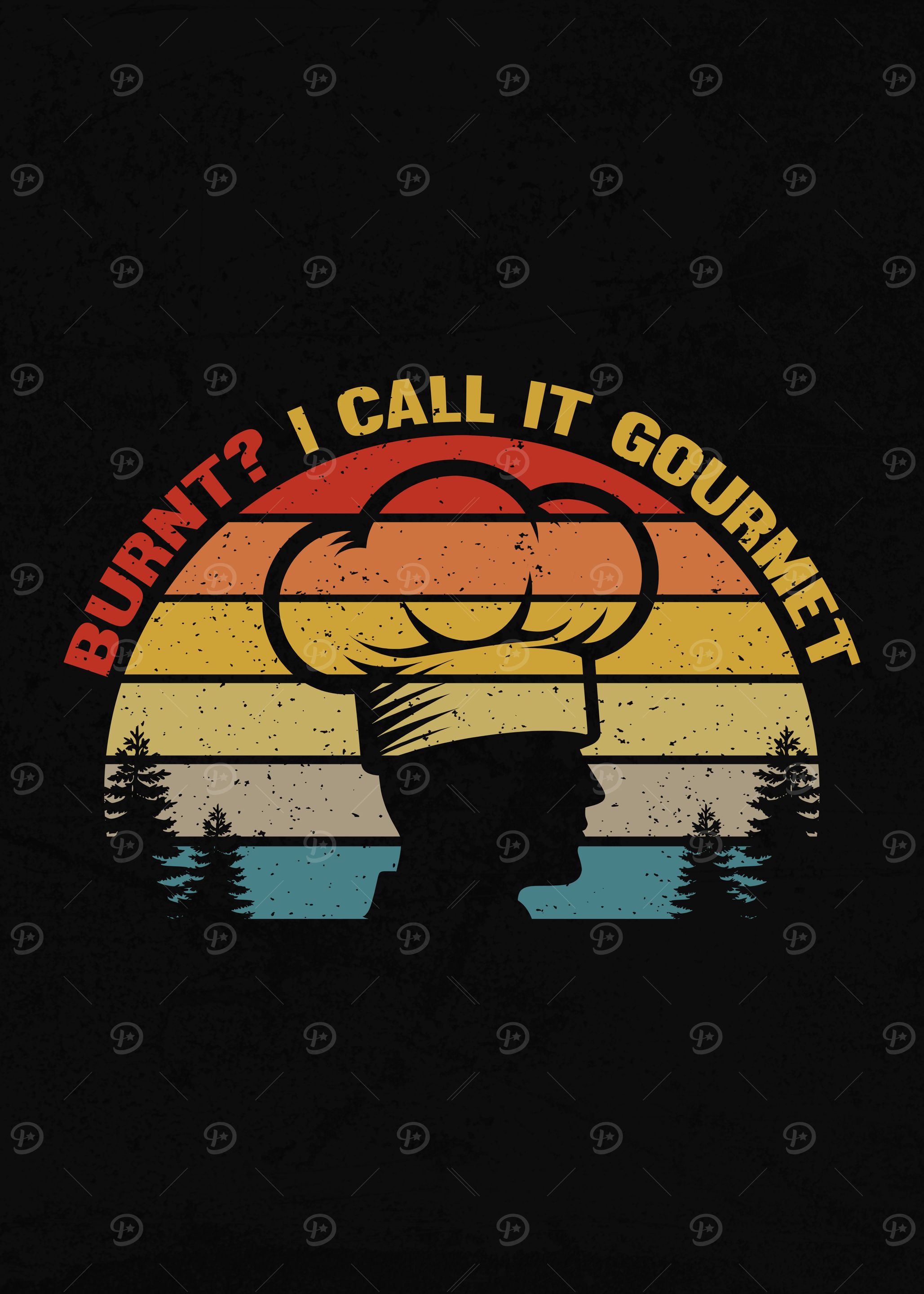 Burnt I Call It Gourmet Funny Chef