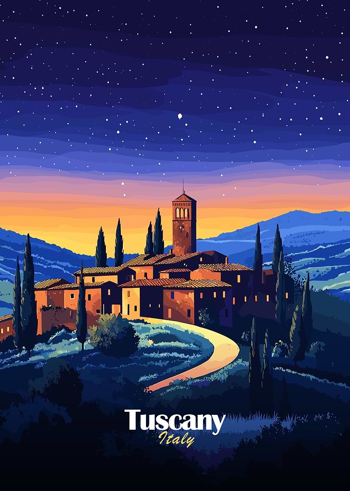 Tuscan Village Night