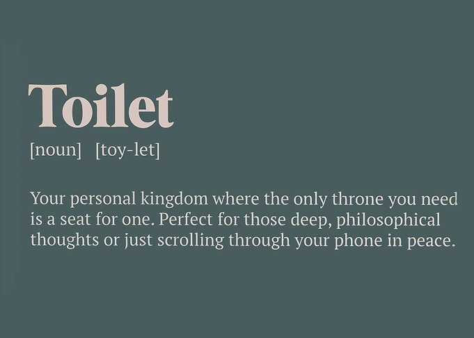 Toilet Definition Print