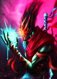 Dark Figure with Orb