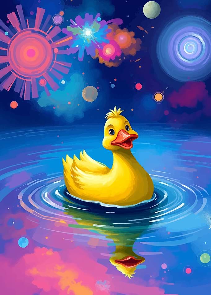 Duck in a Cosmic Pond