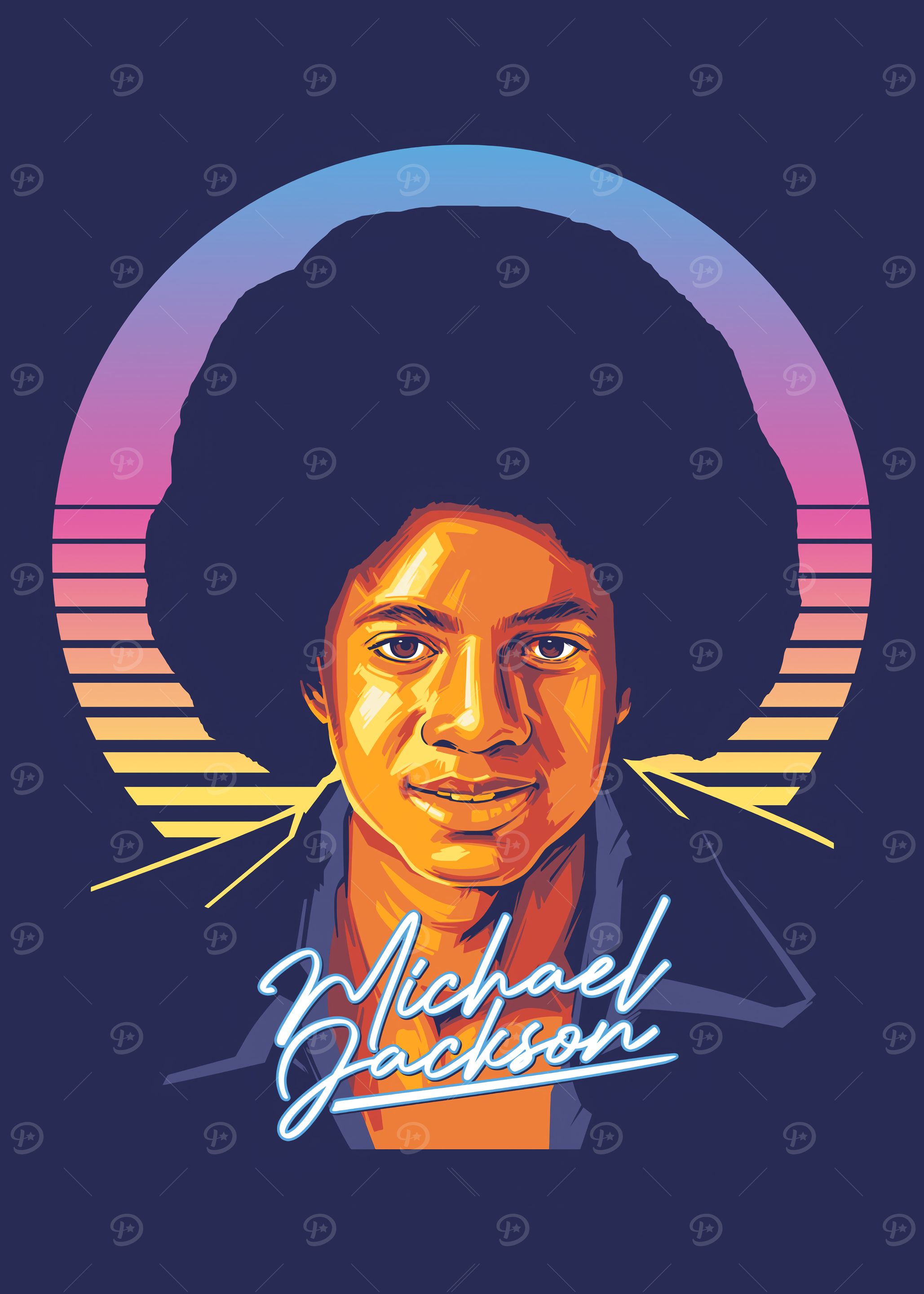 king of pop retro