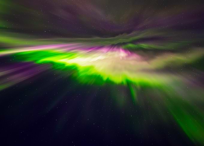 Aurora Borealis Night Sky