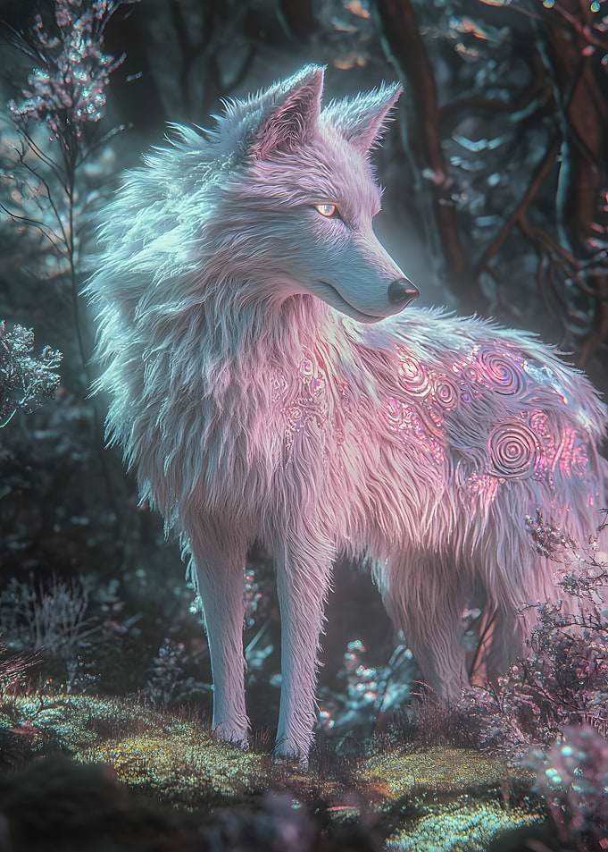 Mystic White Wolf