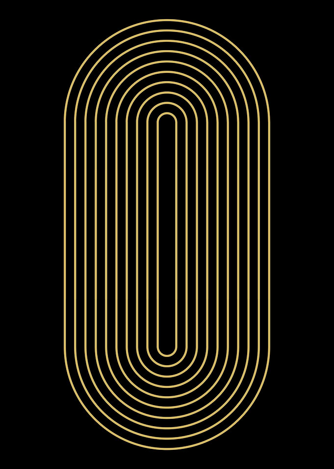 Golden Arches Abstract Art
