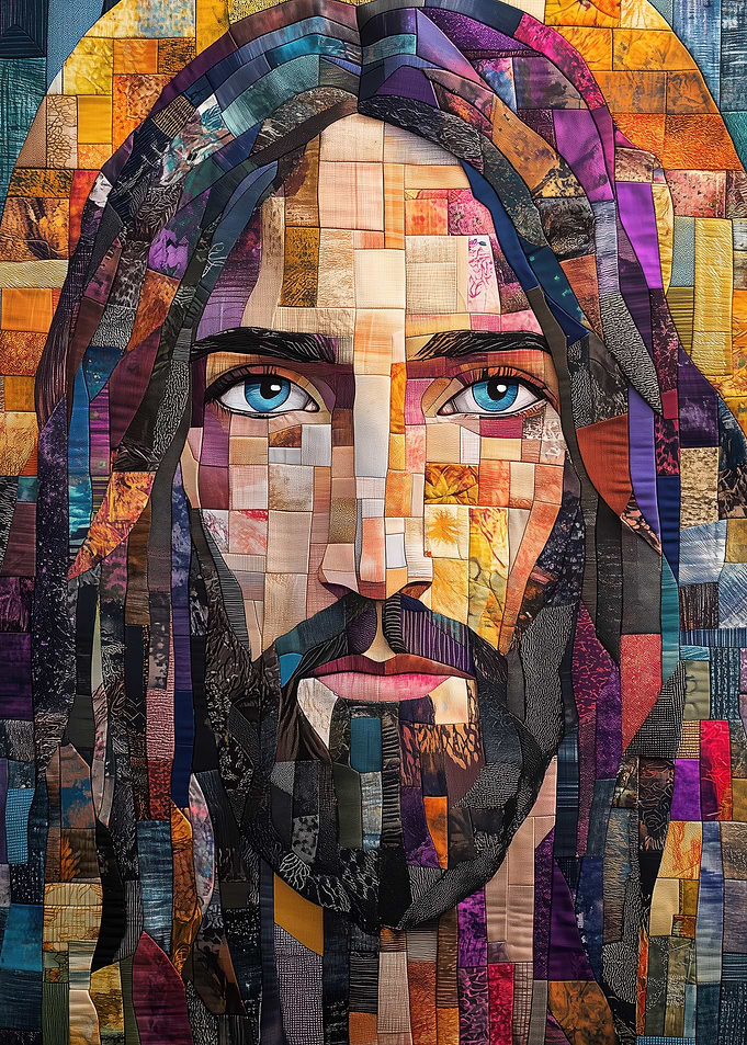 Mosaic Jesus Portrait