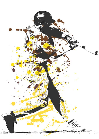 Baseball Swing Silhouette