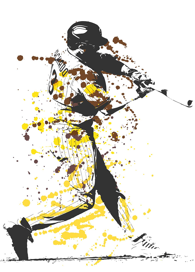 Baseball Swing Silhouette