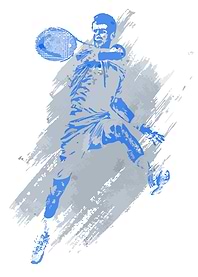 Tennis Player Silhouette