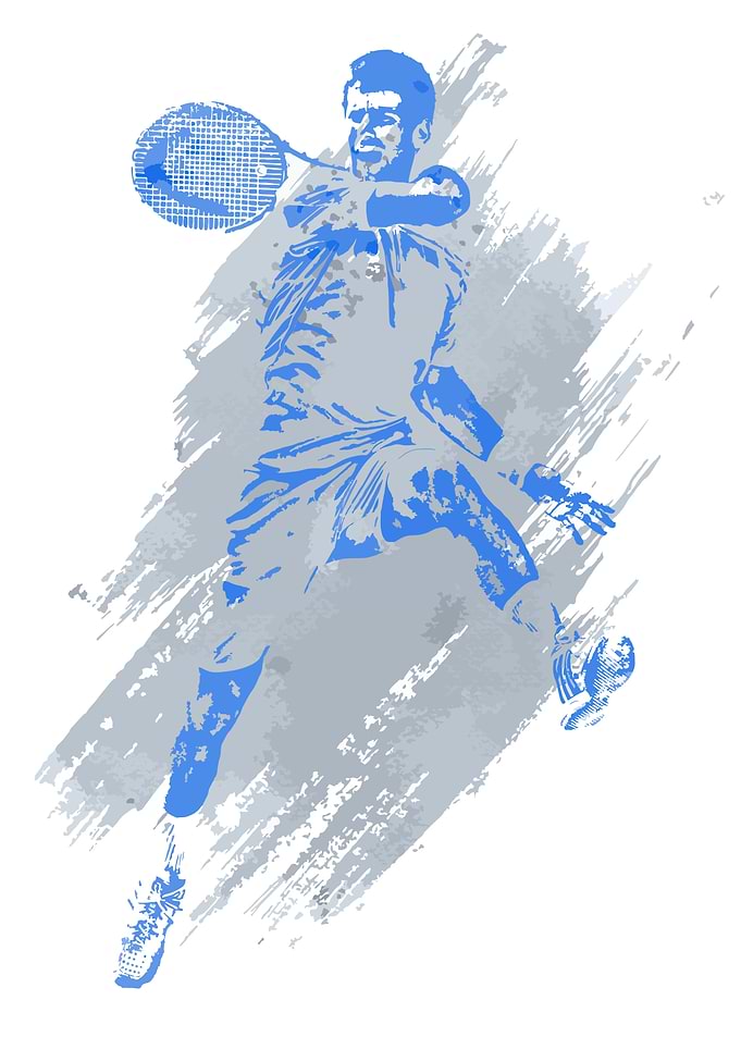 Tennis Player Silhouette