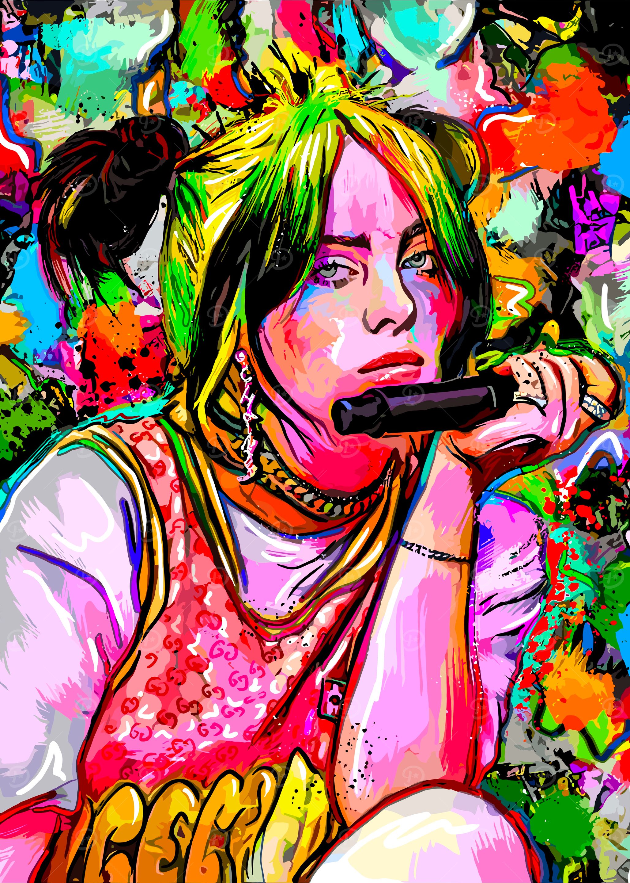 Billie Eilish Pop Art