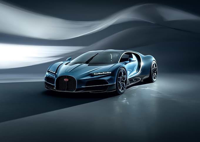 Blue Bugatti Chiron