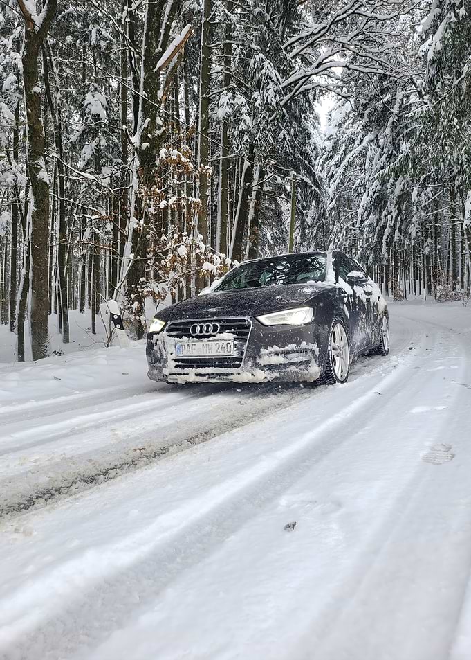 Audi A3 8V Quattro in einer Winterlandschaft