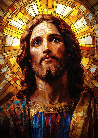 Stained Glass Jesus