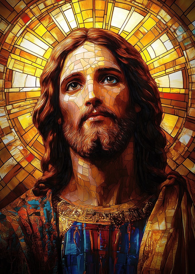 Stained Glass Jesus
