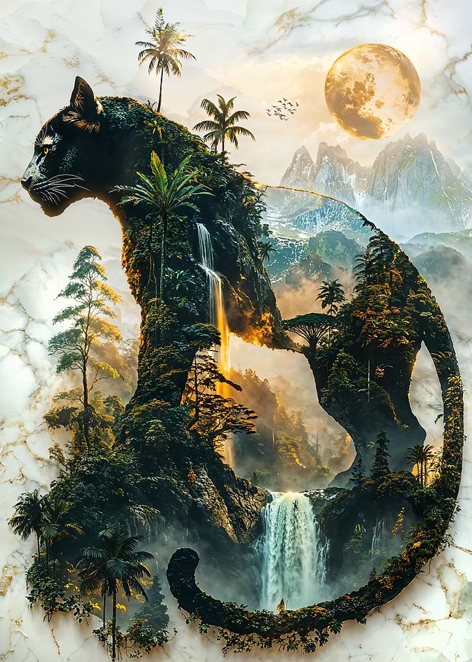 The Panther's Moonlit Domain