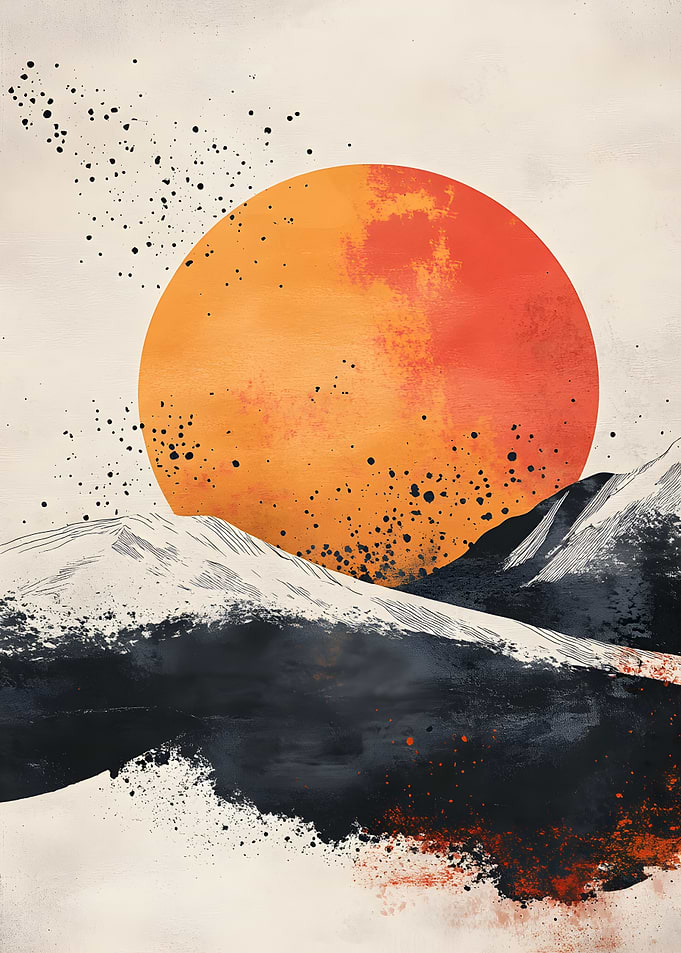 Sunset Mountain Landscape