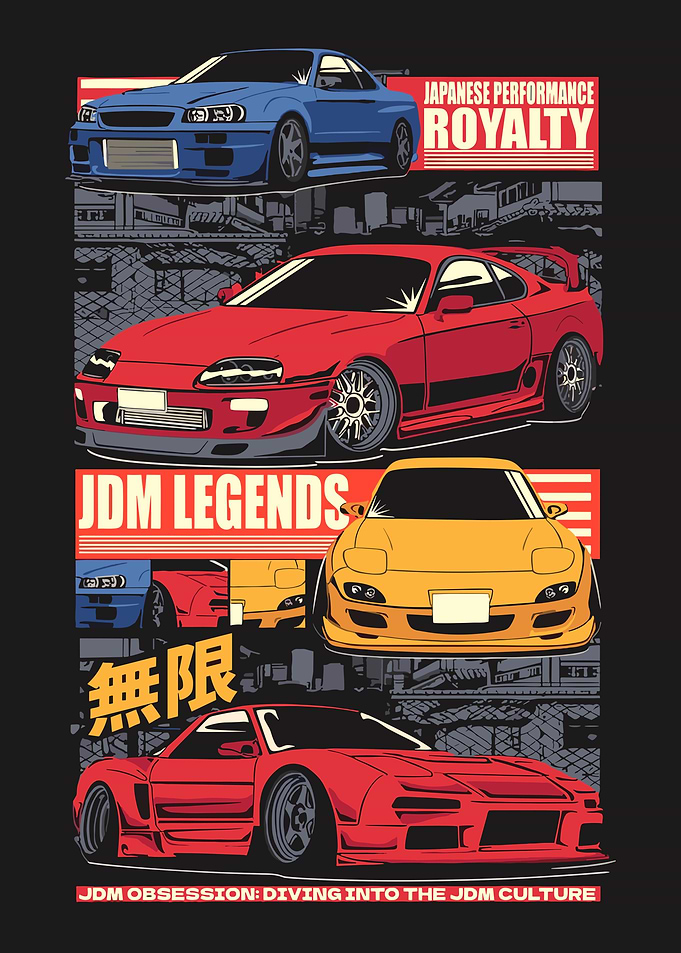 JDM Legends Car Art