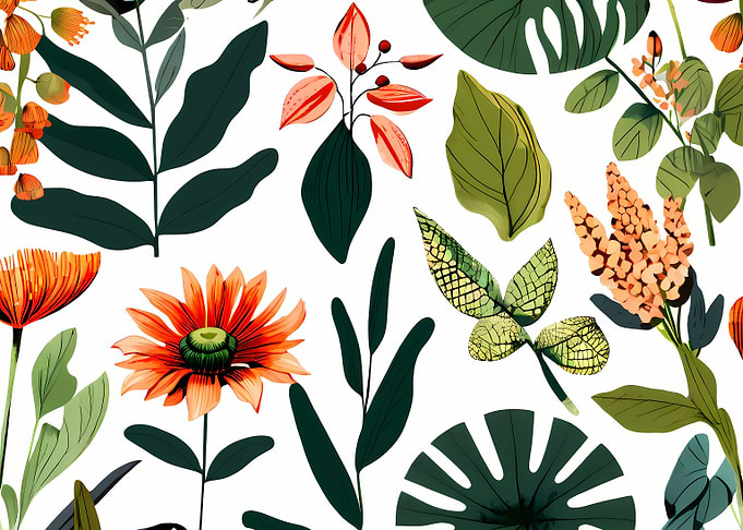 Tropical Floral Pattern