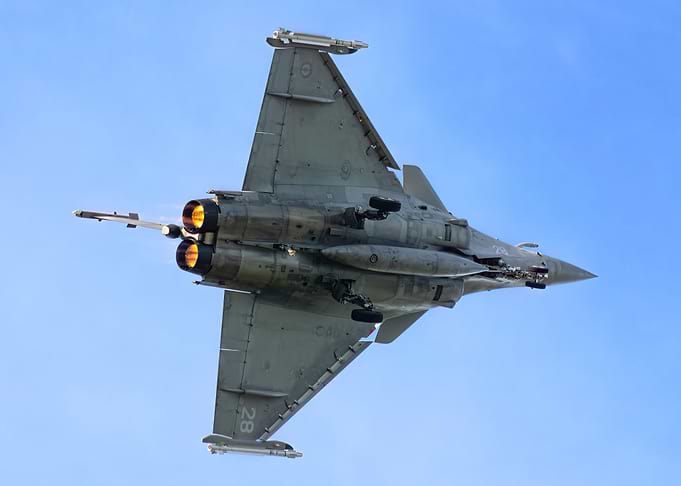Dassault Rafale with afterburners