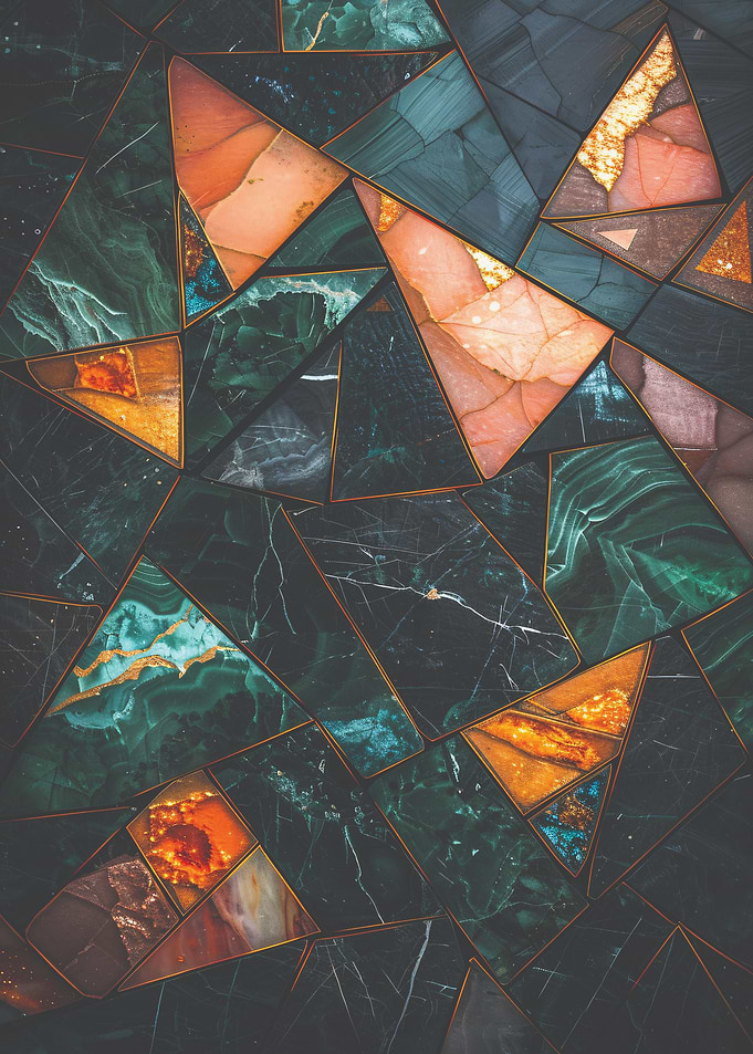 Abstract Marble Mosaic