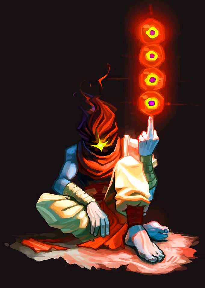 The Flame-Clad Figure