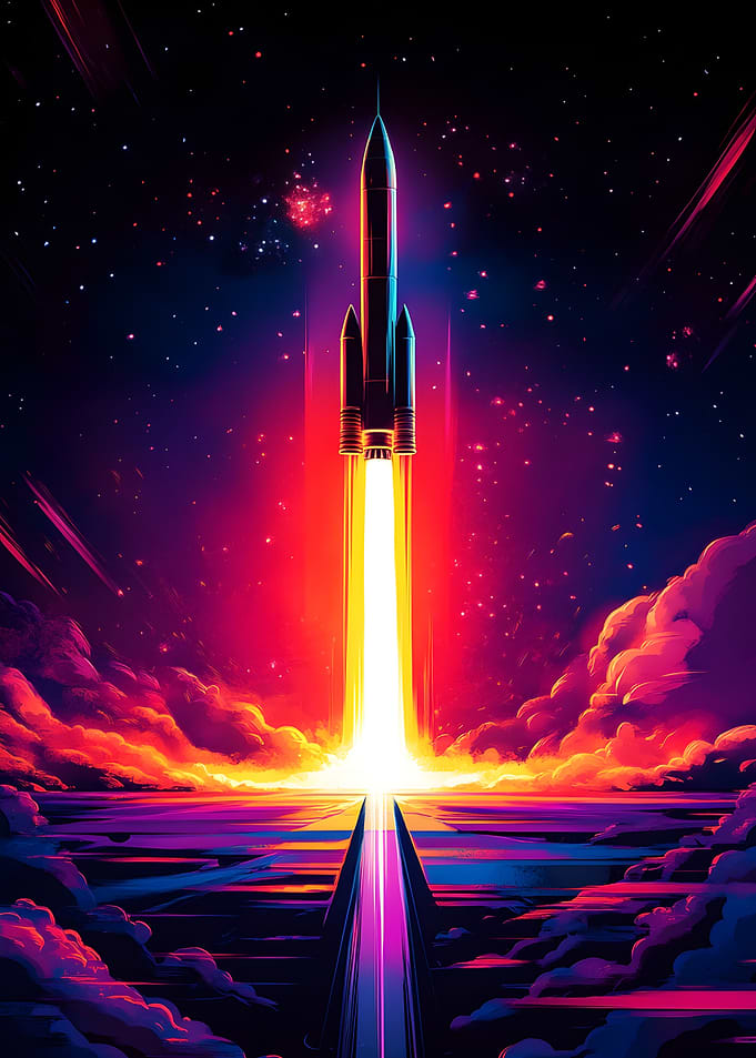 Rocket Launch into Space