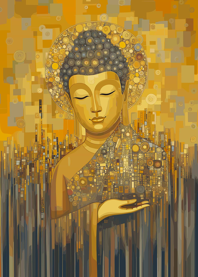 Golden Buddha Art