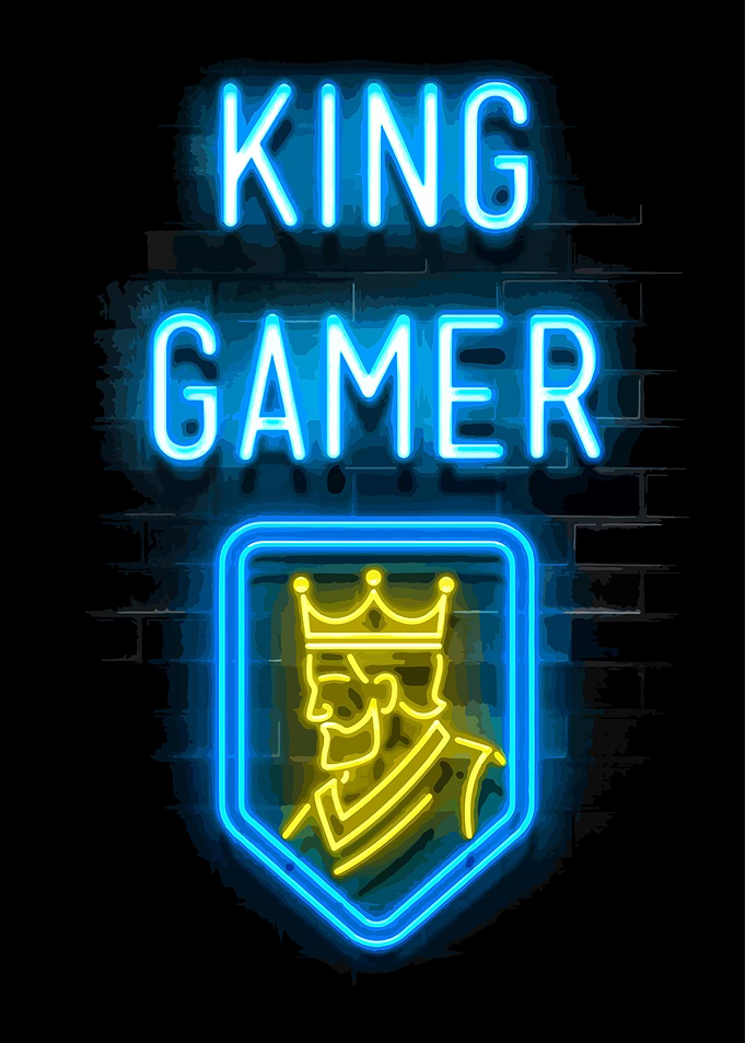 King Gamer Neon Sign