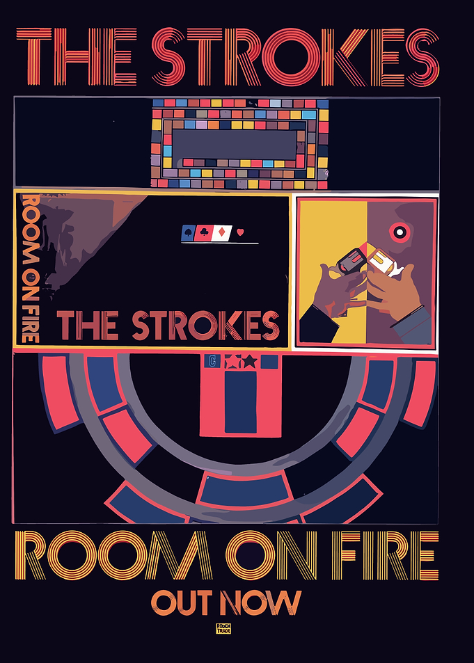 The Strokes Room on Fire Album Art